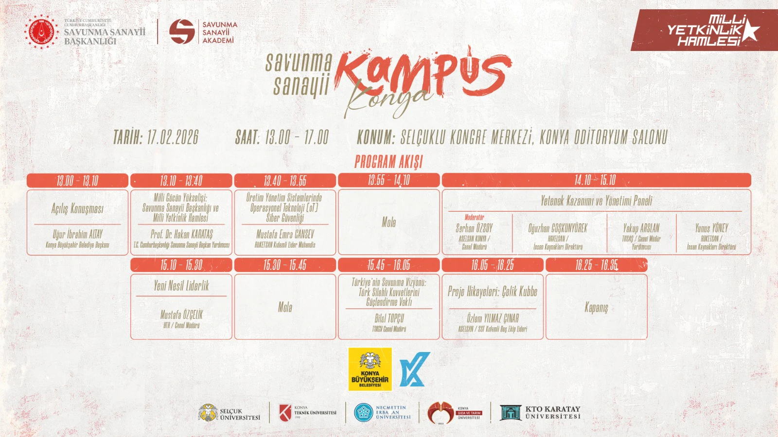 Savunma Sanayi Kampüs Konya Programı